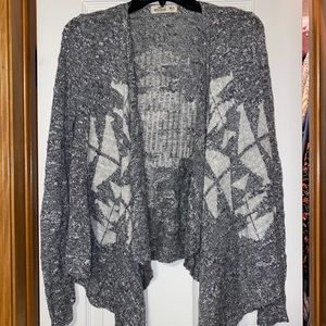 Grey and white sweater